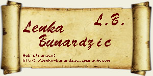 Lenka Bunardžić vizit kartica